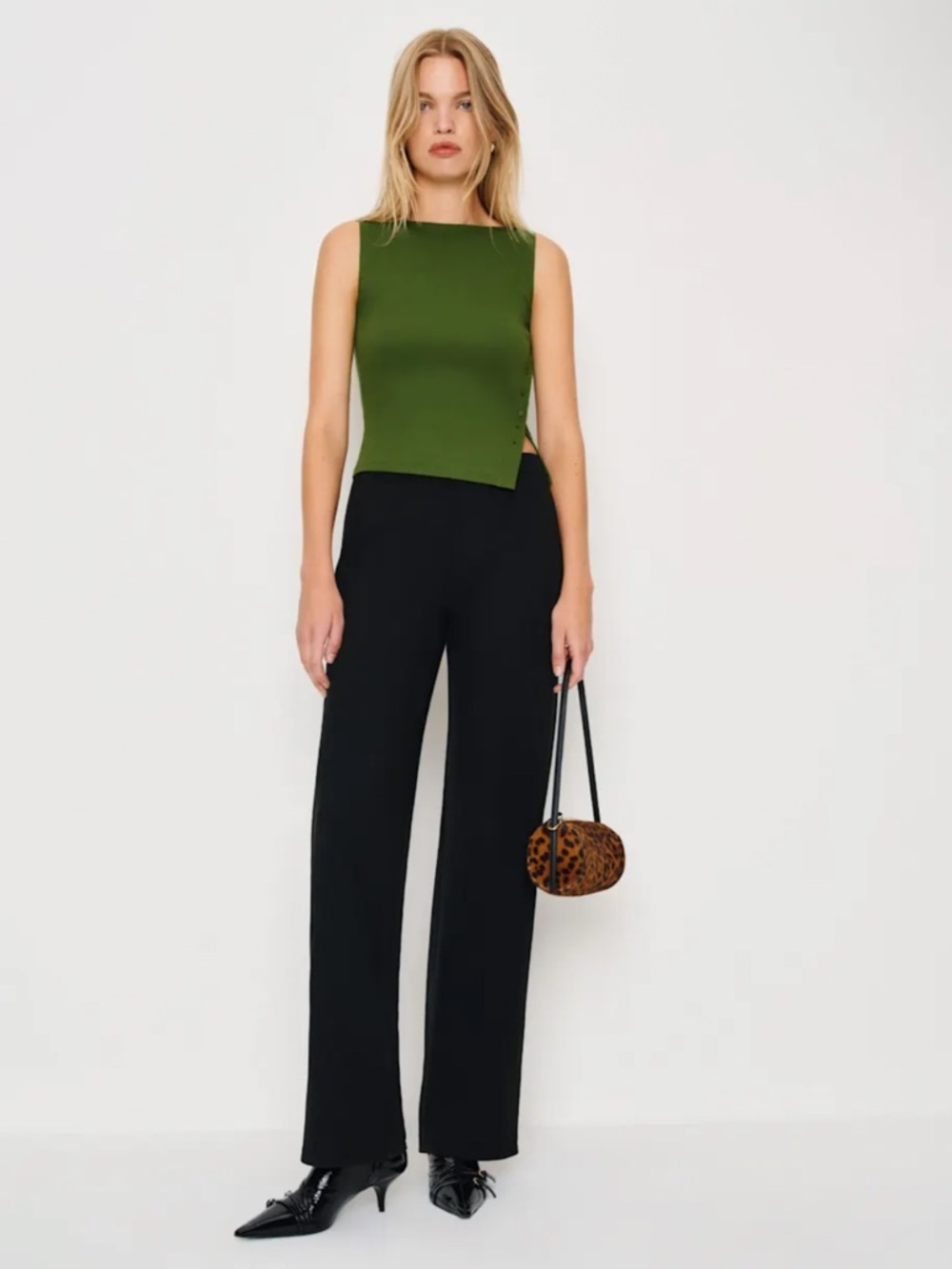 NWT Reformation Hudson Knit Top